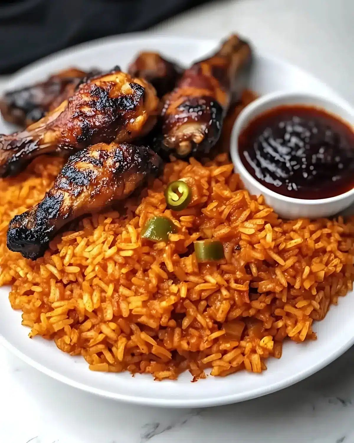 Ghana jollof with chicken